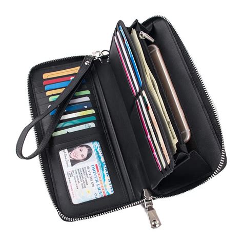 designer zip around wallets